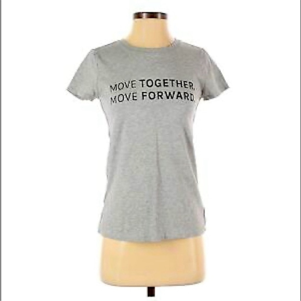 NWOT Athleta Organic Daily Crew 100% Cotton Tee Size Large Gray